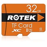 Speicherkartenkapazität - Die 32-GB-SD-Karte kann bis zu 7.000 Bilder, 1,5 Stunden 4K-UHD-Video, 4 Stunden Full-HD-Video und 6.000 Musik und ROTEK-SD-Karte für Ihre Speicheranforderungen speichern.