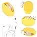 Produktbild Gaddrt 72 * 52 * 26MM Durable Silikon-Mini-Kopfhörerhalter mit Hard Case Wickler Stretch Earbud Lagerung (Yellow)