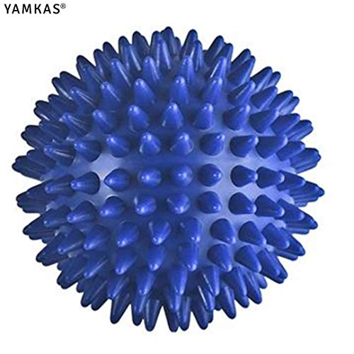 Yamkas Pallina de Massaggio Spike 6cm | Massaggiatore Fascite Plantare, Schiena, Piedi | Lacrosse Ball Trigger Point | Massagi Muscolare