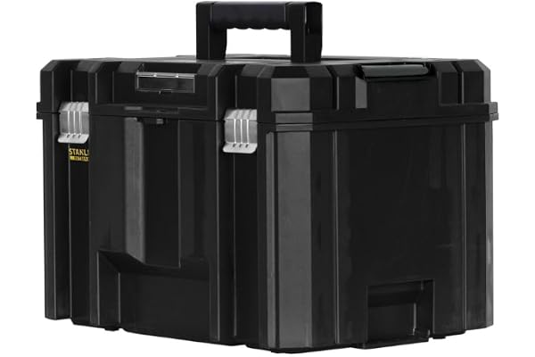 STANLEY FMST1-71971 Mallette Grand Volume Tstak/PRO-STACK Gamme FATMAX - Résistant - Corps Polypropylène -Cadenassable - Plateau Porte-Outil Amovible