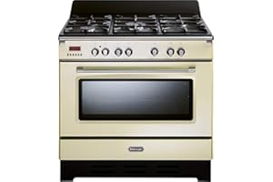 DE'LONGHI De Longhi MEM 965 BA ED | Cuisinière à gaz avec trou électrique, Dimensions 90 x 60 cm, Crème