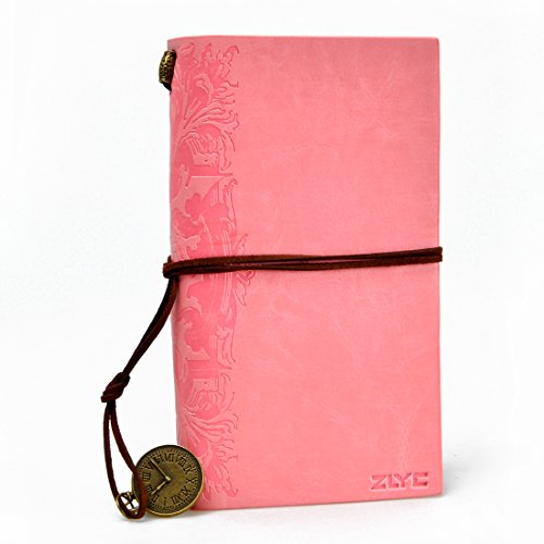Cuaderno  dise  o vintage  hecho a mano  p  ginas en blanco  con cord  n  ideal para diario  agenda  etc  color rosa