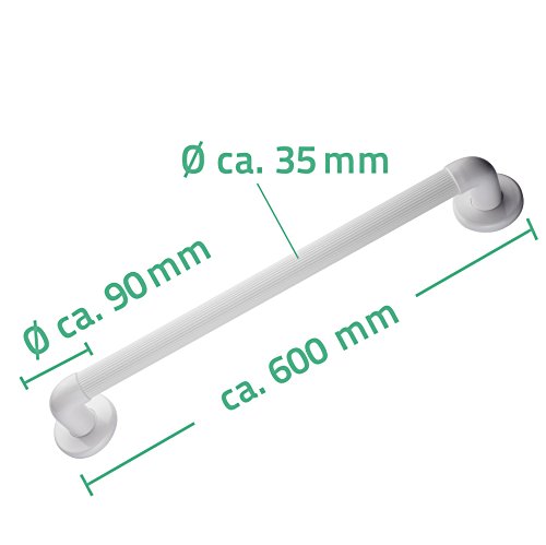 Ridder A1016001 Wannengriff, Haltegriff, Eco, 60 cm, Kunststoff, weiß - 6