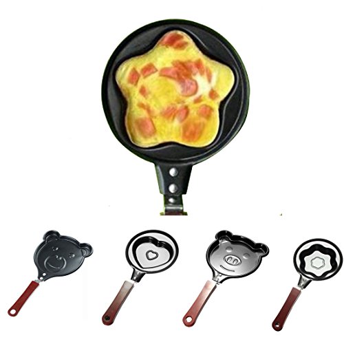 Mini Egg Pan praktischen Handheld Outdoor Picknick Küche Omelette Pfannkuchen Formen Non Stick Cooking Bär - 3