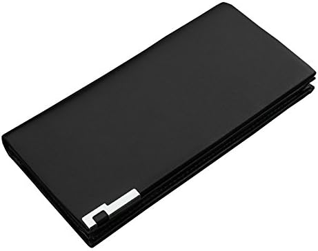 Men's long wallet wallet multi card hand folding student bag bag,black
