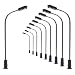 Produktbild 10 Stk. Peitschenlampen LED 50mm N / Z Straßenlampen flexible Höhe LQS05