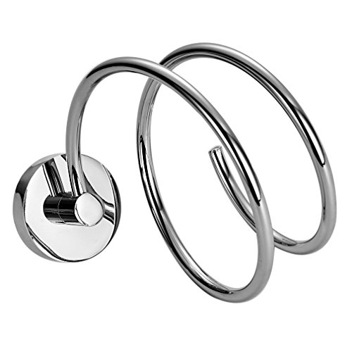 Rovate® Haartrocknerhalter Fönhalter Fön Wandhalter Fönhalter Halter für Bad Badewanne oder WC ,Edelstahl Chrom - 2