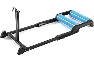 MVTEK Rullo allenamento ROLL&RIDE. Trainer stand magnetico. Rullo per allenamento bici in casa in acciaio. Training stand ruote 24/29". Portata max 120kg. Ancoraggio tramite forcella Quick Release.