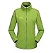 Produktbild Artistic9 Unisex Warm Softshell Jacket Outdoorjacke,Leichtgewicht Weiches Vlies Plüsch Wandern Reise Winddicht Softshelljacke für Damen Herren (Damen-Grün, 2XL)