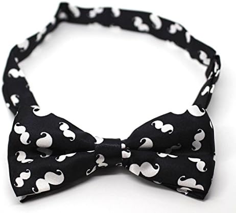 Moustache Movember Pretied Bow Tie