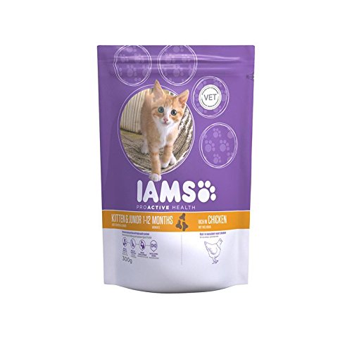 Preisvergleich Produktbild IAMS Katze Trockenfutter Junior Huhn 300 g