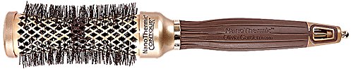Olivia Garden Haar-Rundbürste Nano Thermic Contour mit tailliertem Bürstenkörper, 32 mm