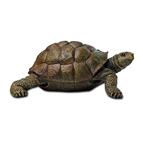 Hübsche Große Realistische Schildkröte, Garten Deko aus Kunstharz - 6