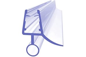 FUBESK Lot de 2 joints d'étanchéité de porte de douche pour verre de 6/8/10/12 mm, transparent