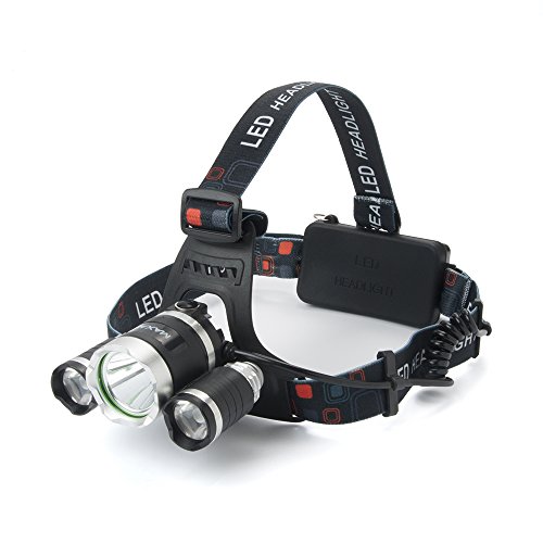 Stirnlampe 3000 Lumen Kopflampe MAXAH LED wasserdichte Außenleuchte Wiederaufladbare Scheinwerfer für Outdoor/Sports/Camping/Biking/Jagd/Fischerei - 7