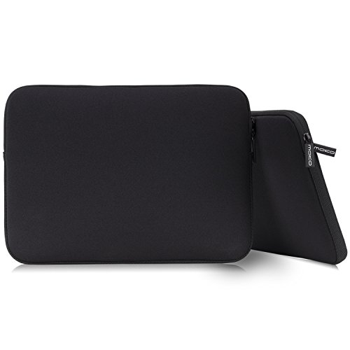 MoKo MacBook 12" / Surface PRO 3 Sleeve Hülle - PU Leder Laptoptasche Notebooktasche Hülle Schutzhülle Ledertasche Wallet Case Leather Aktentasche mit Karten-Slot, Schwarz