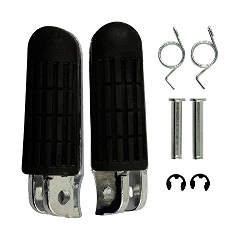 AHL Motocicleta Delantero Estribera Reposapiés Conjunto para VTR1000 97-03 VFR800 98-02 XL1000V CBR1100XX 97 98 CB1100 X-11 CB250F CBR600 F2 CBR600 F3 NT400 NT650