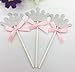 Produktbild Nopea Crown Eingeführte Karte Handgefertigt Glitzer Krone Cupcake Topper Geburtstag Party Kuchen Topper Geburtstag Kuchen Dekorationen Silber 10 Stück
