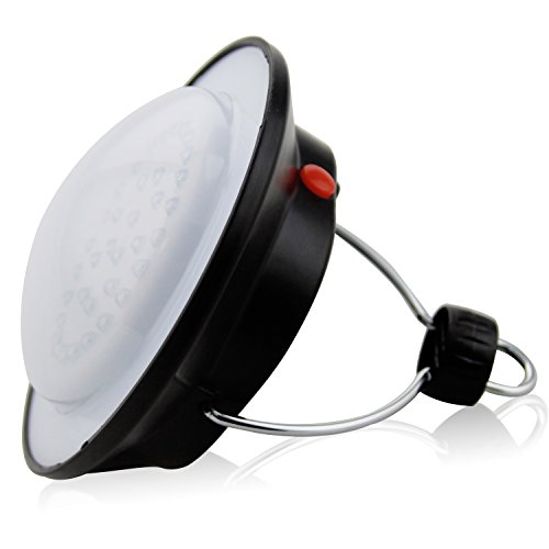 Sidiou Group 60 LED Outdoor Indoor Camping Licht 18650 Fern Tragbare Lampenschirm Kreis Zelt-Laterne-White Light Campingplatz Hängelampe