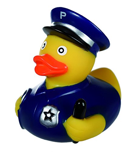 Every Boy's Hero - Novelty Policeman Rubber Bath Duck - Popular Ideal Fun Toys & Games Age 3+ Present Gift Idea for Christmas Xmas Stocking Filler Top Ups Birthdays Easter Rewards Treats Pocket Money - Boys Children Kids Boy Child - One Supplied