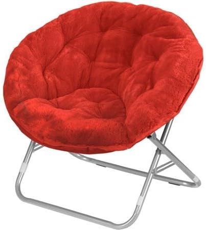 Mainstays Faux-Fur Saucer Chair, Multiple Colors by Mainstays