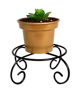 HINS Gold Metal Glass Shape Flower Plant Pot With Round Metal Stand For Indoor Gardening (Gold Glass 1) Plant Stands For Indoor Balcony I Plant Bench I Plant Stands I Pot Stand Single I Potted Plant Stand I Big Pots I Metal Plant Stand I Tall Outdoor Planter I Metal Casters I Large Plant Stand I Pot Stands For Garden I Indoor Plants Stand I Iron Plant Stand I Terrace Garden Stand I Garden Rack I Iron Stand For Pots I Pots Stand I Indoor Planter With Stand I Met