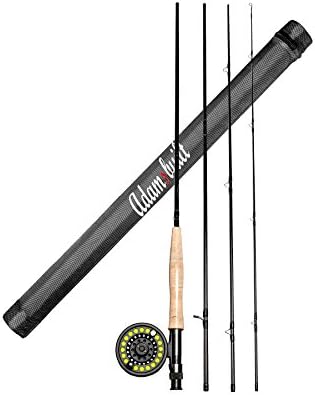 AdamsbuiltFLY COMBO LEARN TO FLY FISH 9FT 5WT BOXED,9FT 5WT,DARK GREY