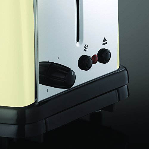 Russell Hobbs 23334-56 Colours Plus+ Classic Cream Toaster, 6 einstellbare Bräunungsstufen, 2 extra breite Toastschlitze, creme - 5
