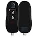 Produktbild kwmobile Autoschlüssel Hülle für Porsche - Silikon Schutzhülle Schlüsselhülle Cover für Porsche 3-Tasten Autoschlüssel (nur Keyless) Schwarz