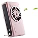Produktbild Portable Mini-Handheld-Lüfter mit Luftbefeuchter, USB Multifunktions 3 in 1 Lüfter (Rosa)