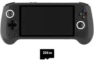 JOENI ANBERNIC RG556 Console da Gioco Portatile Retrò con 8000+Classic Games, 5.48 IPS AMOLED Screen Console di gioco Android Regalo per Bambini Adulti ((4+256G)+128G)