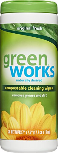 Greenworks Green Works Compostable Cleaning Wipes, Original Fresh, 30 Count