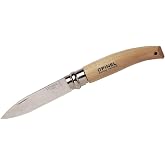 Opinel Inox 8 No Kayın Saplı Paslanmaz Bağ &Ccedil;akısı