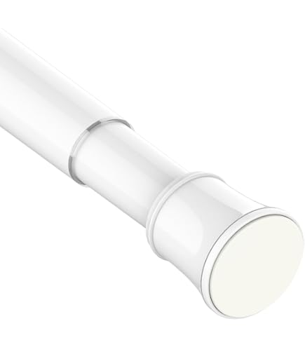 LiKeKa Duschvorhangstange – Ausziehbar 160-270 Cm, Alufarben, Ohne Bohren, Mit Anti-Rutsch-Pads