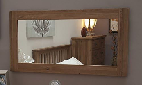 Yabbyou Solid Oak Mirror Medium Oak Finish 120cm by 64cm