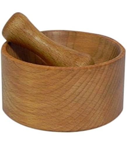 8" Wooden Mortar Pestle Tha Hand Made For Papaya Salad Spces Herb | EBay
