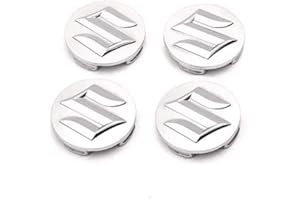 WYCFCF 4 Pezzi 54mm Tappi Coprimozzi per Suzuki Swift SX4, di Ricambio Con Emblemi, Coprimozzo Centrale Ruota Accessori Lo Styling Dell'Auto