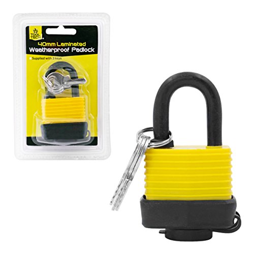 Tool Tech 13410 40mm Laminated Weatherproof Padlock