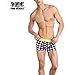 Produktbild Btruely Boxershorts Herren Sexy Unterwäsche Drucken Schlüpfer Weich Slip Kurze Hose Männer Unterhose (M, Gelb)