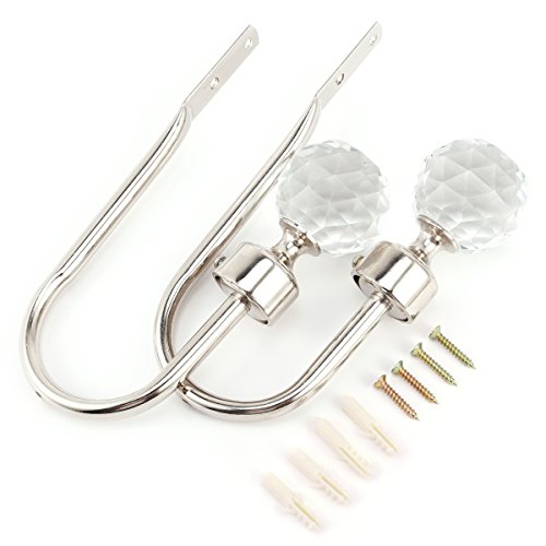 2er 50mm Design Gross Bling Kugel Raffhalter Gardinenhalter Vorhanghalter Haken