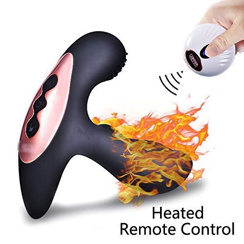 Remote Control Heated P Rostate Massager Anal Plug Double Vibrator