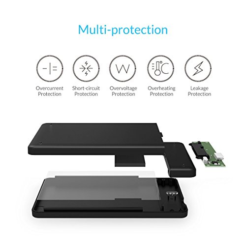 ORICO 9,5mm&7mm 2,5″ SATA SSD HDD USB 3.0 Externes Festplattengehäuse mit USB3.0 Kabel(60CM) Werkzeuglose HDD Installation - 6