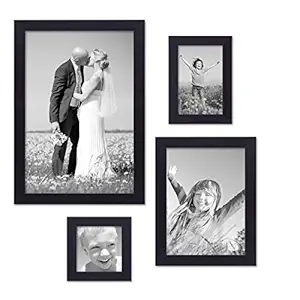 ArtzFolio Wall Photo Frame D283 Black 6x6-1pc;6x8-1pc;6x10-1pc;8x10-1pc;Set of 4 PCS