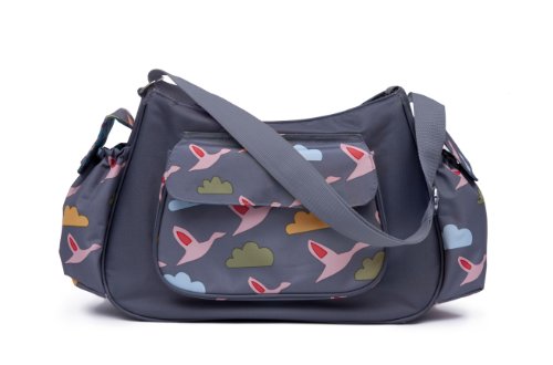 Preisvergleich Produktbild Rosebud London Wickeltasche HOBO Flying Geese Grau