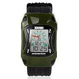 Easy Go Shopping Cartoon Auto Kreative Kinder Sportuhr Junge Wasserdichte Leuchtende Multifunktions Grundschule Elektronische Uhr (Color : 5)