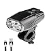 Produktbild Big-Mountain-Watch Bands Fahrrad Licht | Kopf Lampe USB Wiederaufladbare XML T6 LED vorne Radfahren Licht | Fahrradlampe für Reiten Joggen Radfahren (Schwarz)