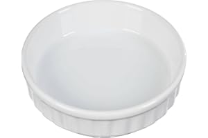 SG SECRET DE GOURMET Ramequin pour crème brulé en terre cuite - blanc - diamètre 12cm hauteur 3.5cm