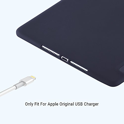iPad 9.7 2017 Case, EasyAcc Leichtes Soft TPU Back Shell and Hochwertiges PU Leder Hülle mit Automatischem Schlaf Funktion und Standfunktion for iPad 9.7 2017 (Smart Case, Dunkelblau) - 4
