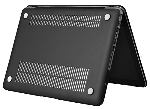 Vinteky Hartschalenhülle für MacBook Pro mit 33,8 cm (13,3 Zoll) A1278, matt, seidenglatt, Schwarz) schwarz schwarz - 7