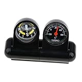 1 Stück Auto Kompass KESOTO Marine Kompass Armaturenbrett Multifunktions-Auto Fahrzeug Neigungsmesser Armaturenbrett Montieren Kompass